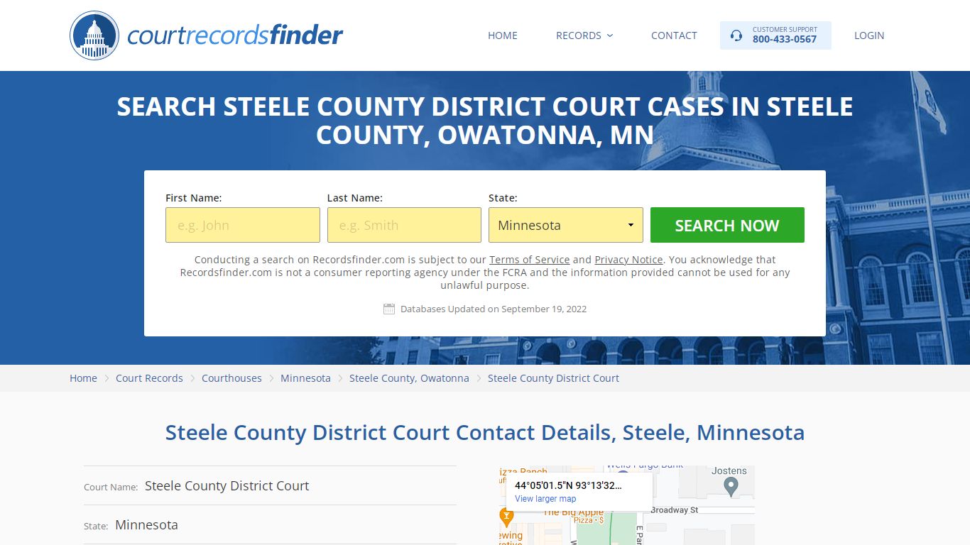 Steele County District Court Case Search - RecordsFinder